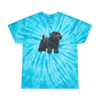 Black Russian Terrier Tie-Dye Tee, Cyclone