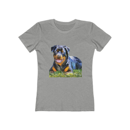 Rottweiler 'Lina' Women's Slim Fit Ringspun Cotton T-Shirt