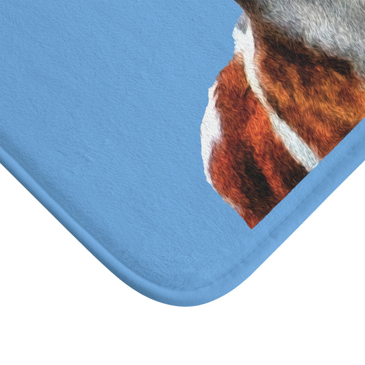 Elegant Brittany Spaniel 'Gunner' Bathroom Rug Mat