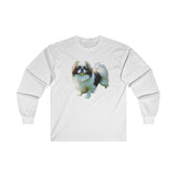 Japanese Chin Classic Cotton Long Sleeve Tee