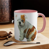English Bulldog 'Bugsy' Accent Coffee Mug, 11oz