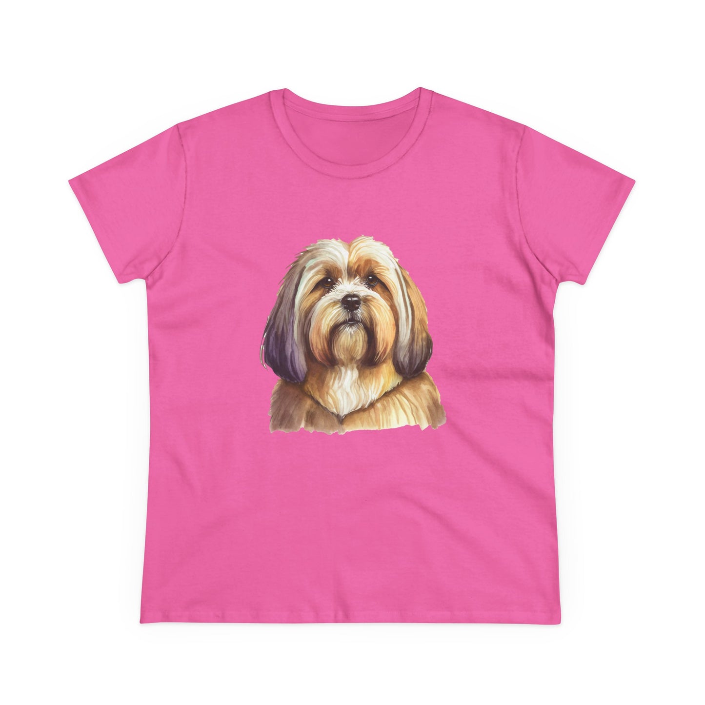 Lhasa Apso Women's Midweight Cotton Tee