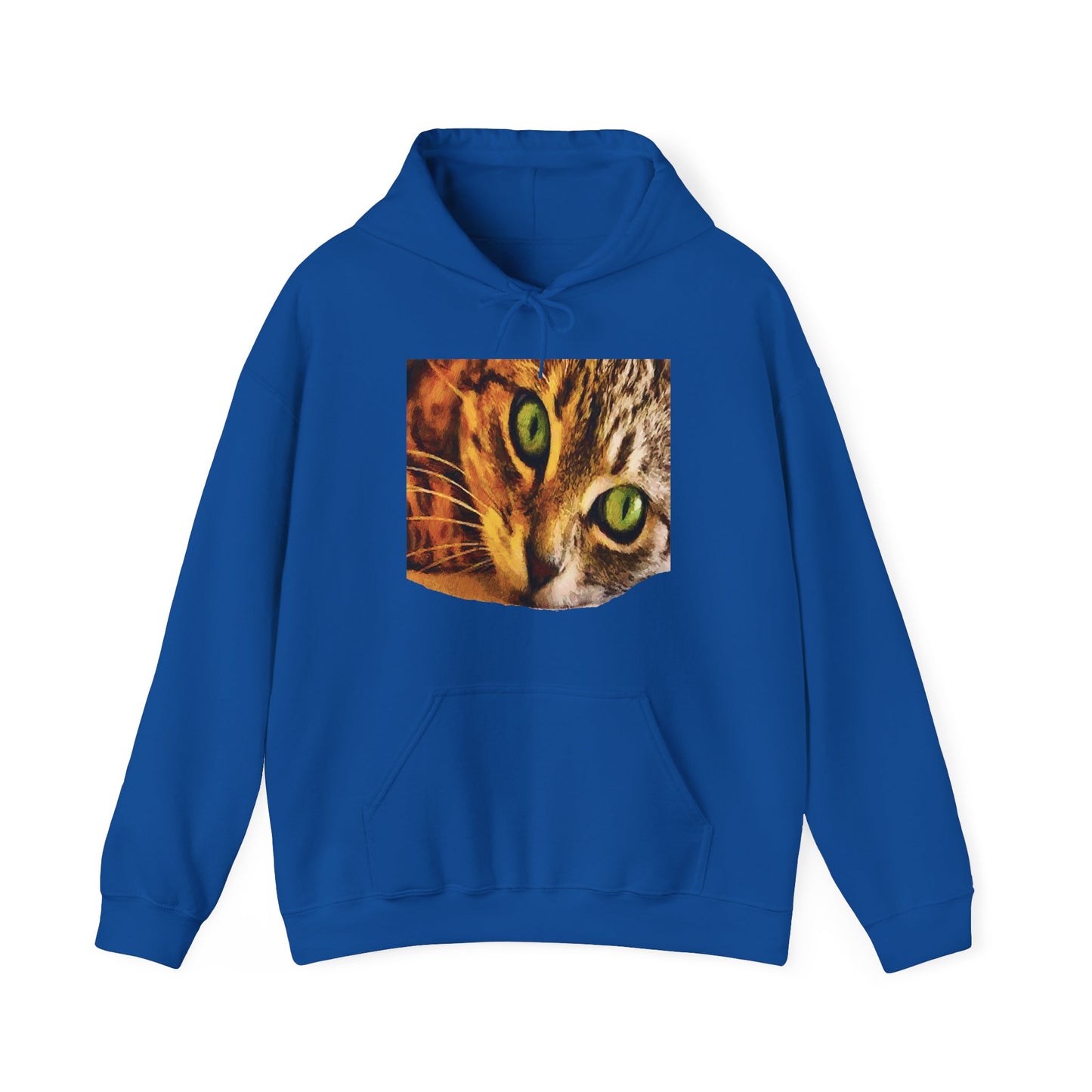 Wide-eye Cat - Unisex 50/50 Hoodie