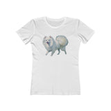 Japanese Spitz - Women's Slim Fit Ringspun Cotton Tee