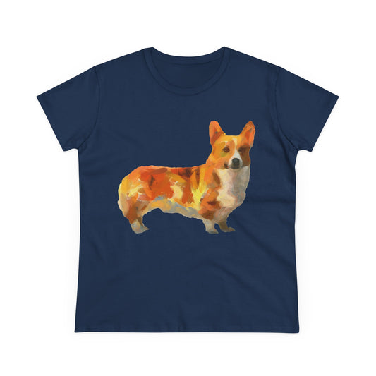 Pembroke Welsh Corgi Women's Midweight Cotton Tee