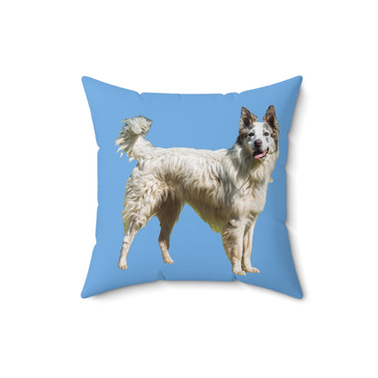 Pyrenean Shepherd  Spun Polyester Square Throw Pillow