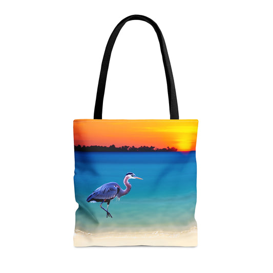 Blue Heron in Sunset -  Tote Bag