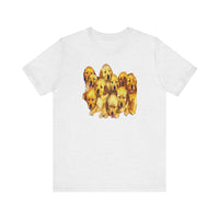 Golden Retriever Puppies Unisex Jersey Short Sleeve Tee