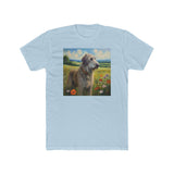 Irish Wolfhound Men's Fitted Cotton Crew Tee