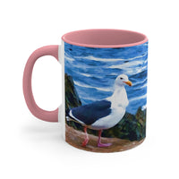 Bodega Bay Seagull #1 - Accent Coffee Mug, 11oz