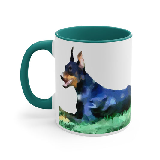 Doberman Pinscher Ceramic Accent Coffee Mug, 11oz