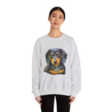 Dachshund 'Doxie #2' Unisex 50/50  Crewneck Sweatshirt