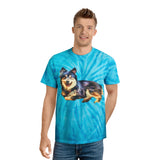 Finnish Lapphund Unisex Cotton Tie-Dye Tee, Cyclone