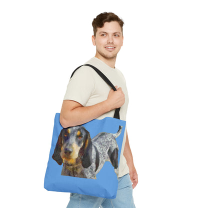 Coonhound Print Beach Tote