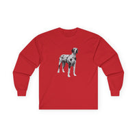 Great Dane 'Zeus' Unisex Cotton Long Sleeve Tee