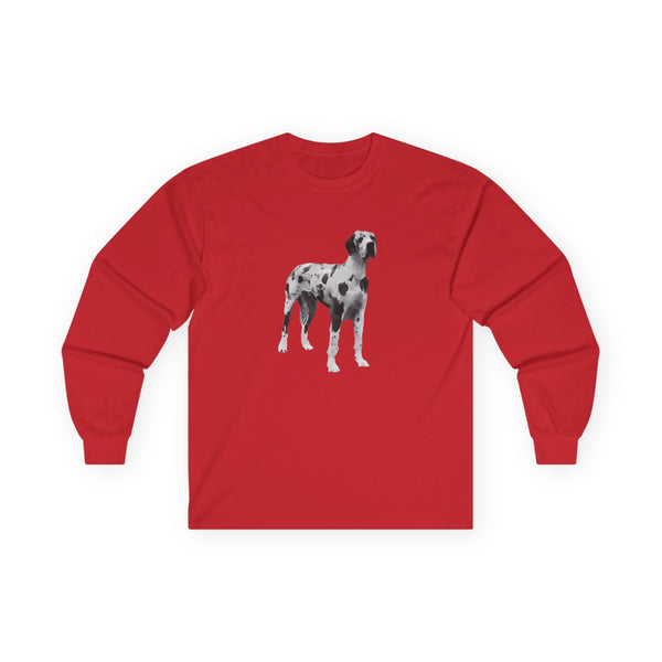 Great Dane 'Zeus' Unisex Cotton Long Sleeve Tee