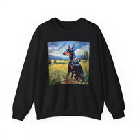 Doberman Pinscher Unisex 50/50 Crewneck Sweatshirt