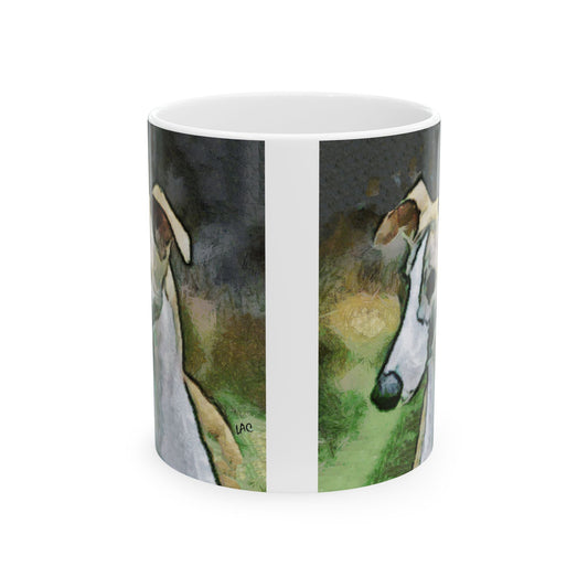 Whippet Ceramic Mug, 2 sizes