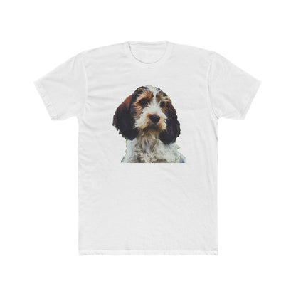 Petit Basset Griffon Vendéen Men's Fitted Cotton Crew Tee