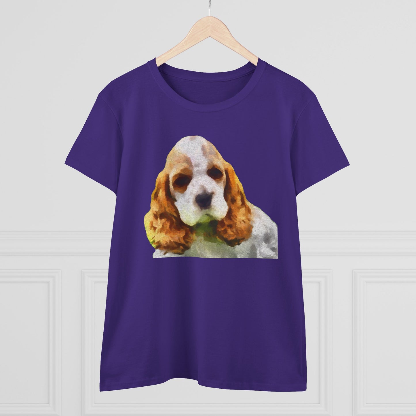 Cocker Spaniel 'Hogan' Women's Midweight Cotton Tee
