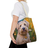 Soft Coated Wheaten Terrier Polyester Tote Bag (AOP)