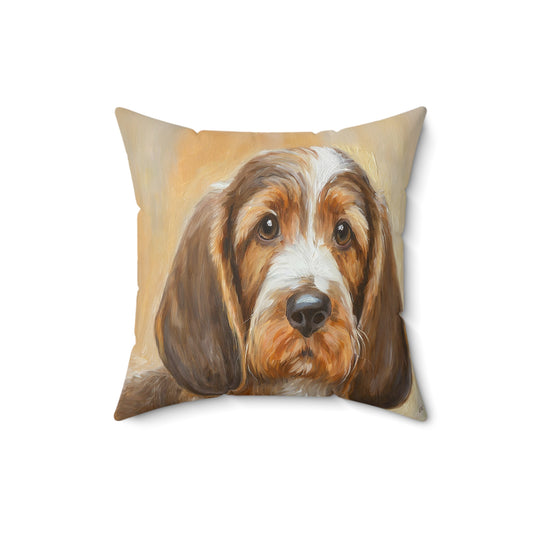 Basset Fauve de Bretagne Polyester Throw Pillow