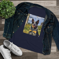 Blue Heeler - Australian Cattle Dog 'Bailey' Women's Relaxed Fit Cotton Tee