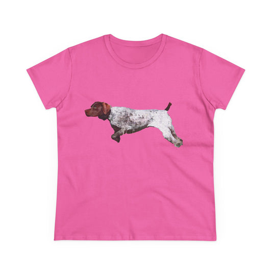 On Point Women's Midweight Cotton Tee for German Shorthaired Pointers