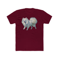 Japanese Spitz -  Men's Fitted Cotton Crew Tee