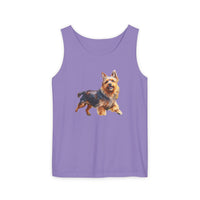 Australian Terrier Unisex Relaxed Fit Garment-Dyed Tank Top