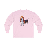 Basset Hound  --  Unisex Classic Cotton Long Sleeve Tee