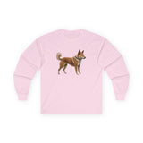 Shikoku - Japanese Hunting Dog Classic Cotton Long Sleeve Tee