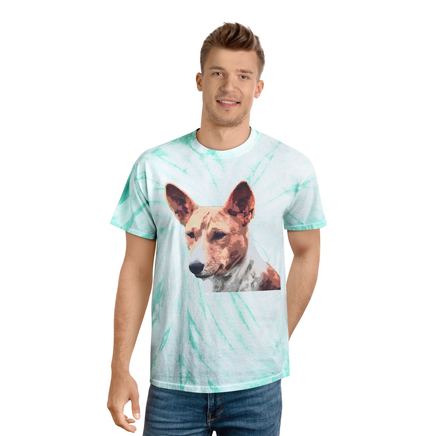 Basenji Unisex Cotton Tie-Dye Tee, Cyclone