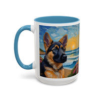 German Shepherd Puppy - Ceramic Accent Coffee Mug  - 2 Sizes