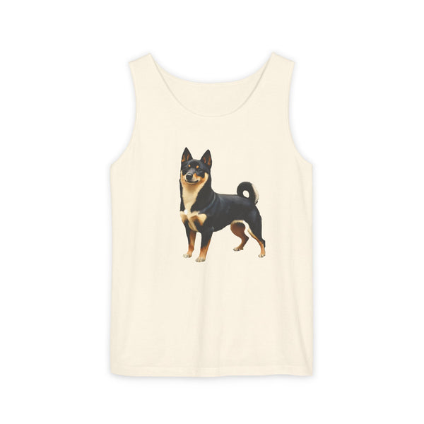 Black & Tan Shiba Inu  -  Unisex  Relaxed Fit Garment-Dyed Tank Top