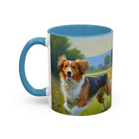 Nederlandse Kooikerhondje - Ceramic Accent Coffee Mug - 2 Sizes