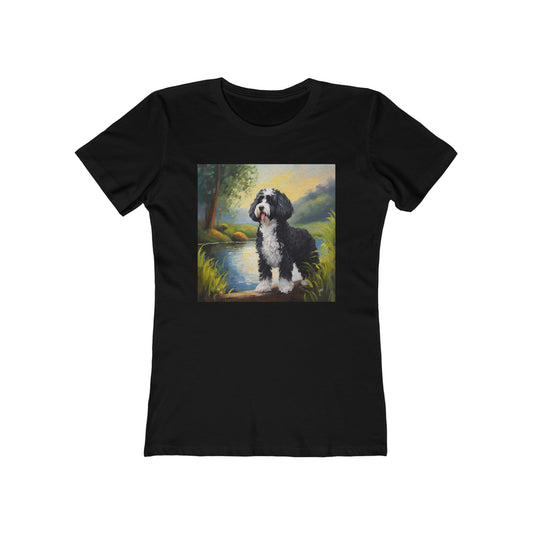 Portuguese Water Dog Women's Slim Fitted Tee