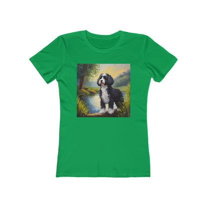 Portuguese Water Dog Women's Slim Fitted Tee