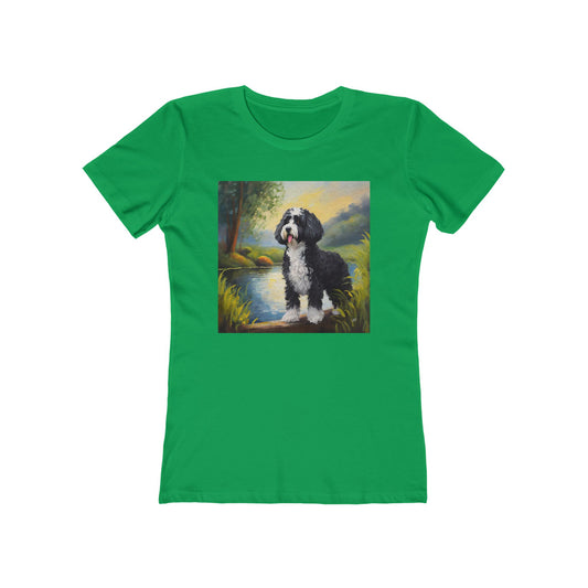 Portuguese Water Dog Women's Slim Fitted Tee