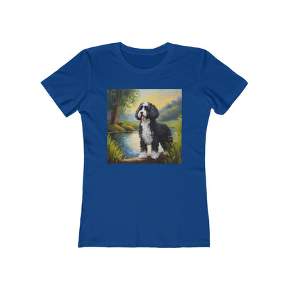 Portuguese Water Dog Women's Slim Fitted Tee