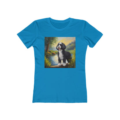 Portuguese Water Dog Women's Slim Fitted Tee