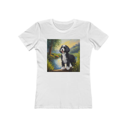 Portuguese Water Dog Women's Slim Fitted Tee