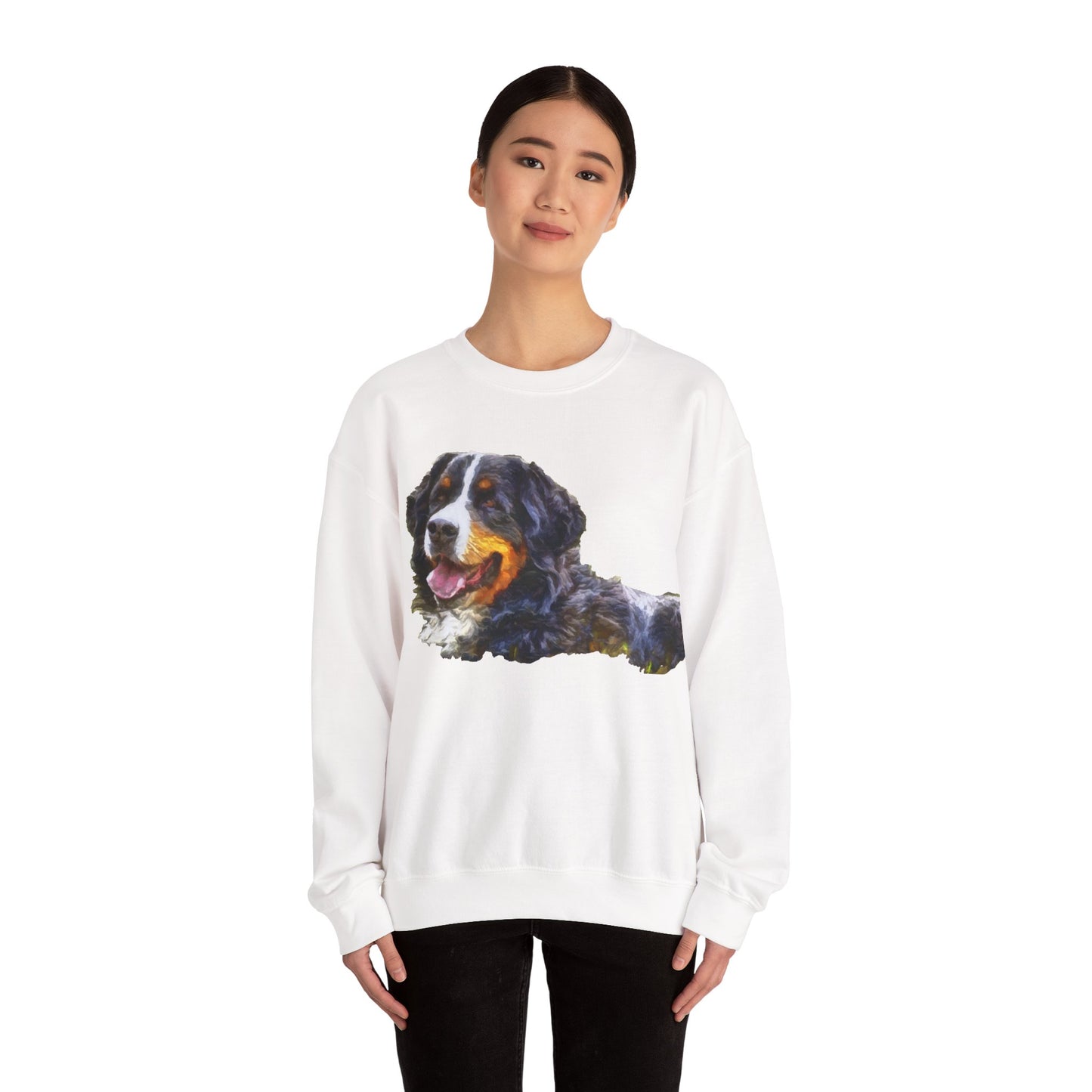 Bernese Mountain Dog Unisex 50/50 Crewneck Sweatshirt