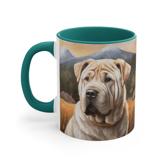 Elegant Chinese Shar-Pei 11oz Ceramic Accent Mug
