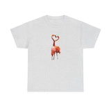 Flamingos - 'Love Birds'  Unisex Heavy Cotton Tee