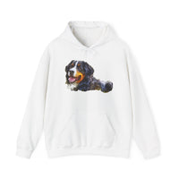 Bernese Mountain Dog - #1  -  Unisex 50/50 Hooded Sweatshirt