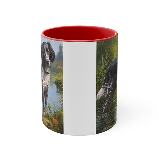Large Munsterlander 11oz Ceramic Accent Mug