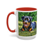 Rottweiler - Lina Accent Coffee Mug (11, 15oz)