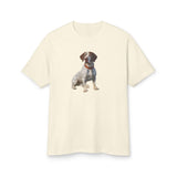 Braque du Bourbonnai - Unisex Relaxed Fit Garment-Dyed Heavyweight Cotton Tee