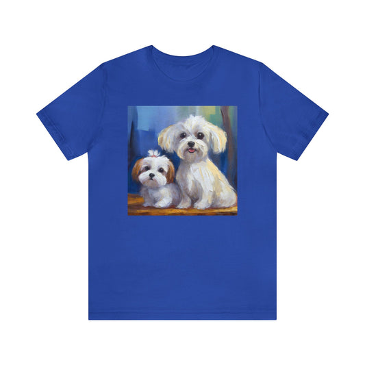 Maltese Puppies -  Classic Jersey Short Sleeve Tee